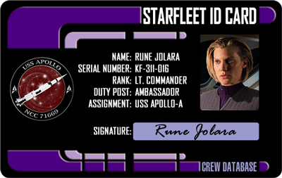 Rune's Starfleet ID