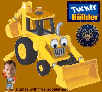 A toy digger based on the likeness of Marty Tucker by Alyndra Syrex