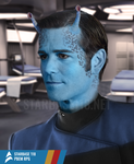 Lt Commander V'Len Kel, Chief Medical Officer/2O