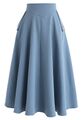 This is the light blue skirt that Sheila wore with her graphic dragonfly t-shirt when Talas can to visit. 239801.
