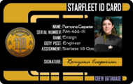 Casparian's ID for Starbase 118 Ops