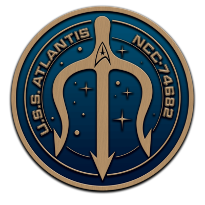 Atlantis ship logo, created by Jocelyn Marshall