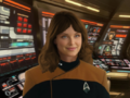 Arriving at her new posting on the USS Octavia E Butler in 2401.