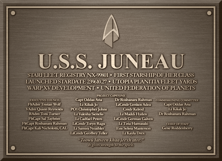 Juneau Lineage and Dedication Plaque - 118Wiki