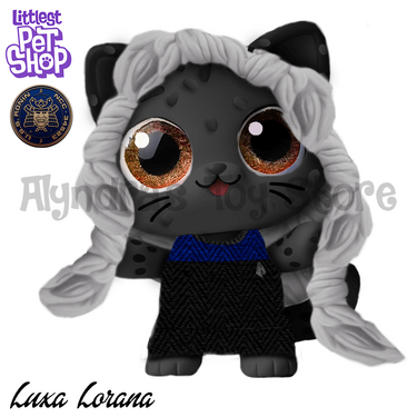 A small toy based on the likeness of Luxa Lorana by Alyndra Syrex