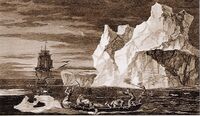James Cook's ship depicted in Antarctica