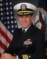 US Commander with Former Command at Sea and Flight Officer