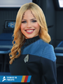 Ensign Alyndra Syrex onboard the USS Ronin in sickbay