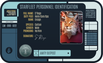 S’Raga's Starfleet ID circa 2399