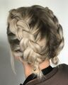 Haukea wore her hair in this short braided hairstyle during a medical appointment in which she asked Doctor Madison Marsh on a date.