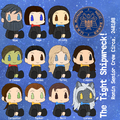 Chibis of the Ronin Crew (Up to Date as of SD: 240108), by Rebecca Iko