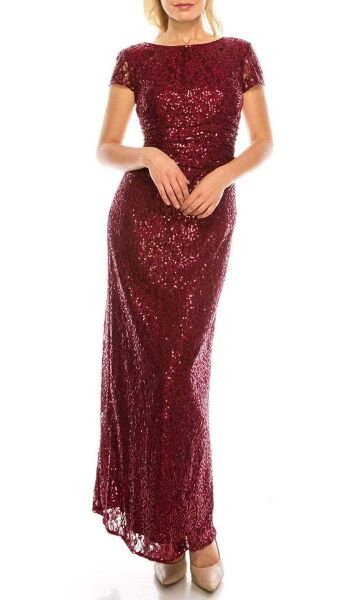 File:Sequinned burgundy evening dress.jpg